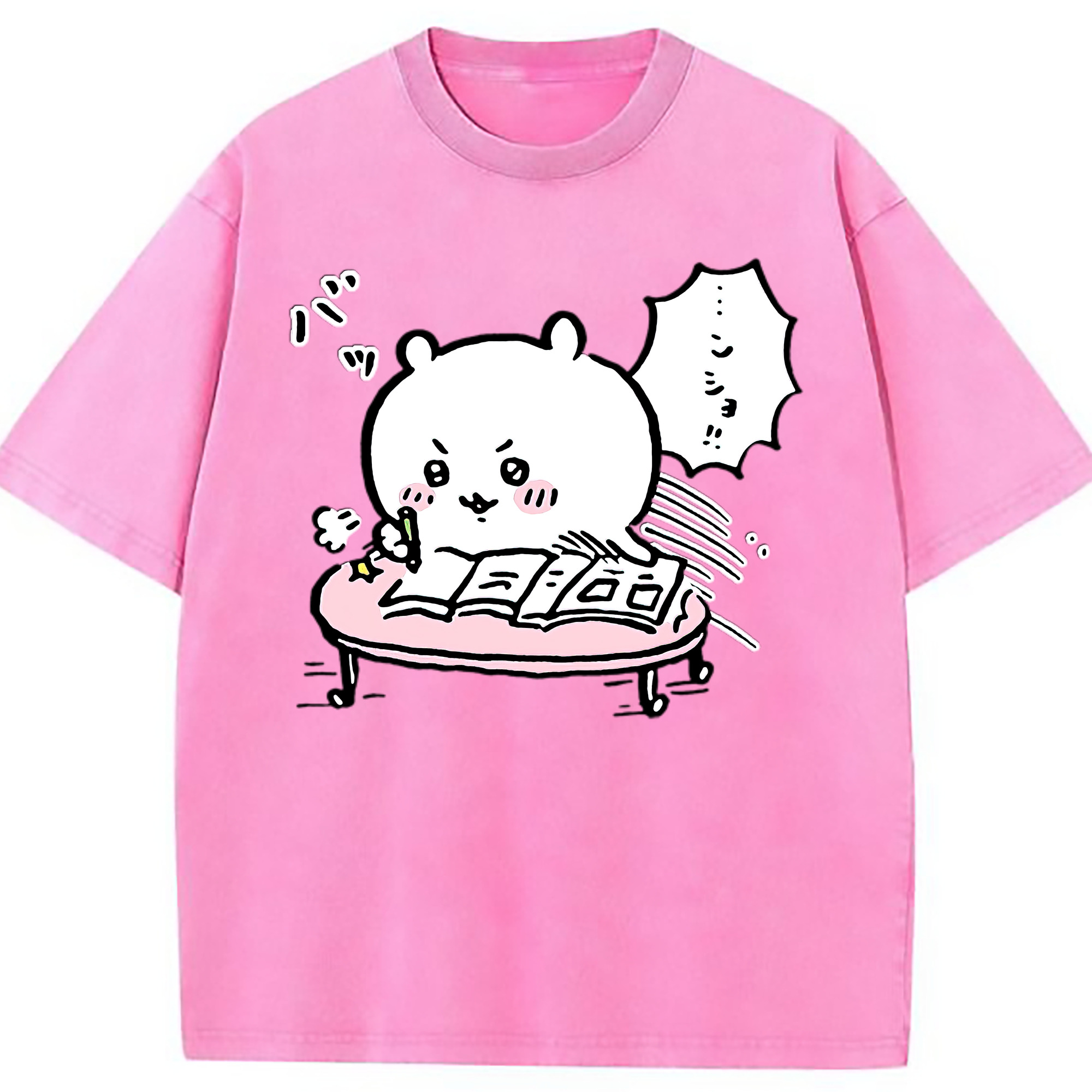 （画像用） ちいかわ ちいかわ Chii-kawa chiikawa 綿100% ヴィンテージ風 半袖Tシャツ（フロントプリント）